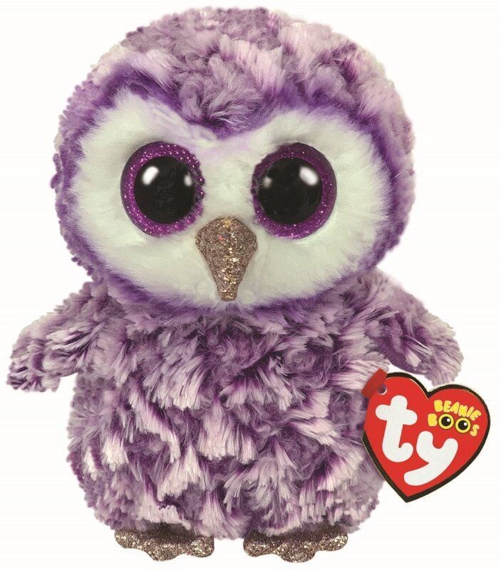 TY Beanie Baby Boo - Moonlight Owl - Plüschfigur Eule ca. 15 cm