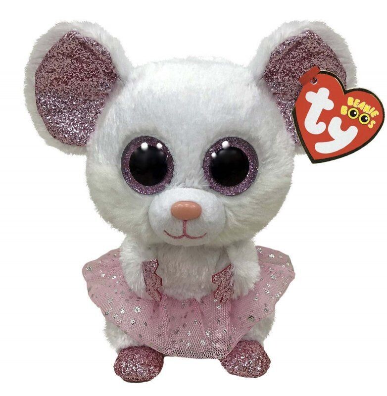 TY Beanie Baby Boo - Nina Mouse with Tutu - Plüschfigur ca. 15 cm