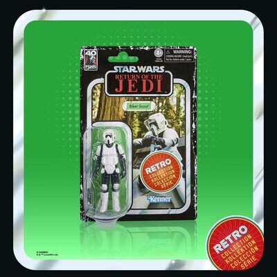 Kenner Star Wars Episode VI Biker Scout Actionfigur Retro Collection MOC