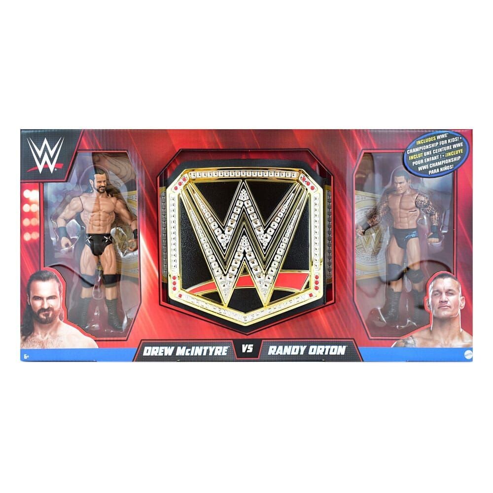Mattel WWE Championship Playset mit Figuren Drew McIntyre vs. Randy Orton