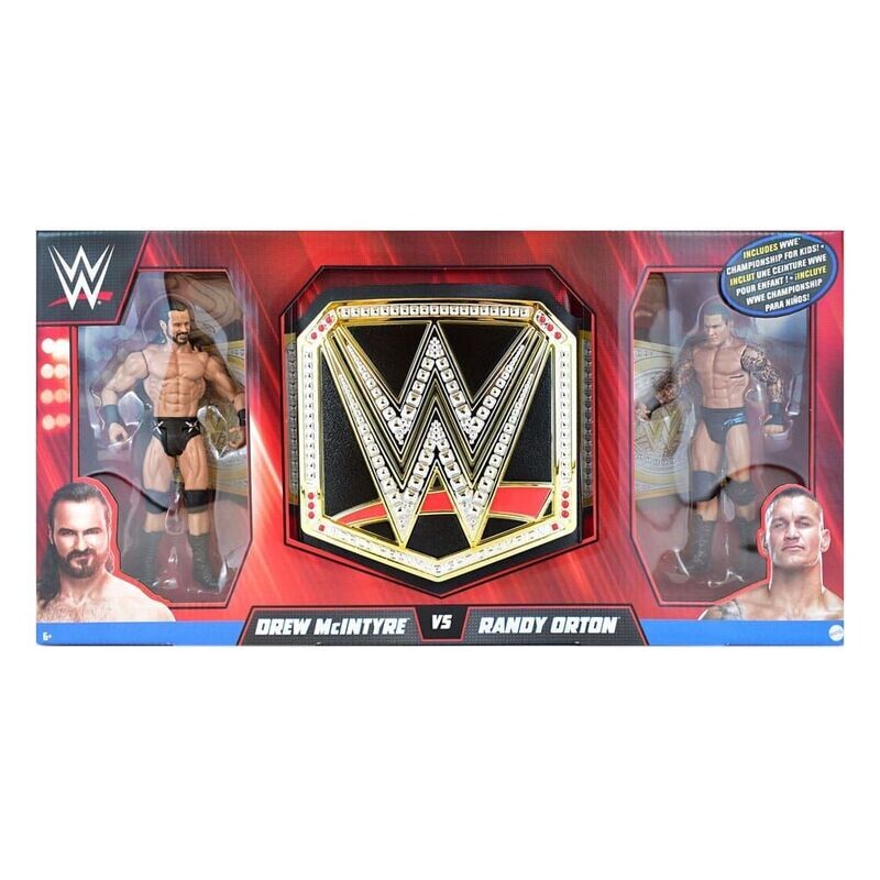 Mattel WWE Championship Playset mit Figuren Drew McIntyre vs. Randy Orton