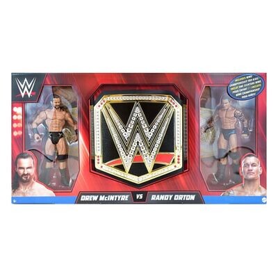 Mattel WWE Championship Playset mit Figuren Drew McIntyre vs. Randy Orton