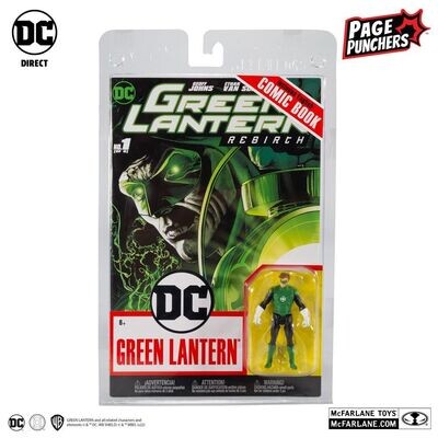 DC Direct Page Punchers Figur + Comic Green Lantern (Hal Jordan) 8 cm
