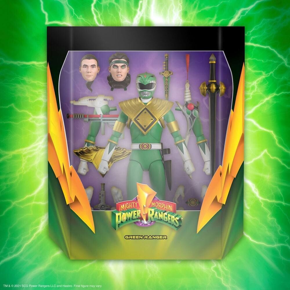Super7 Mighty Morphin Power Rangers Ultimates Actionfigur Green Ranger 18cm