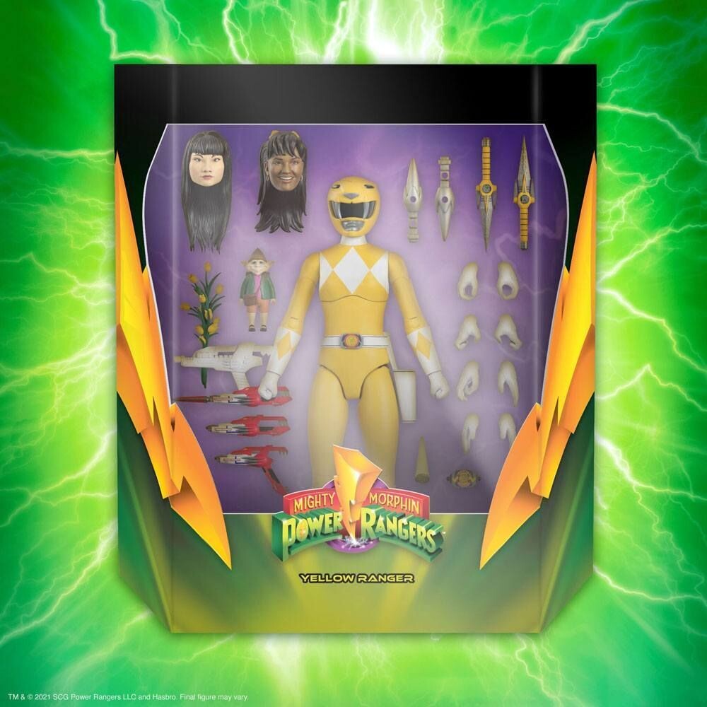 Super7 Mighty Morphin Power Rangers Ultimates Actionfigur Yellow Ranger 18cm