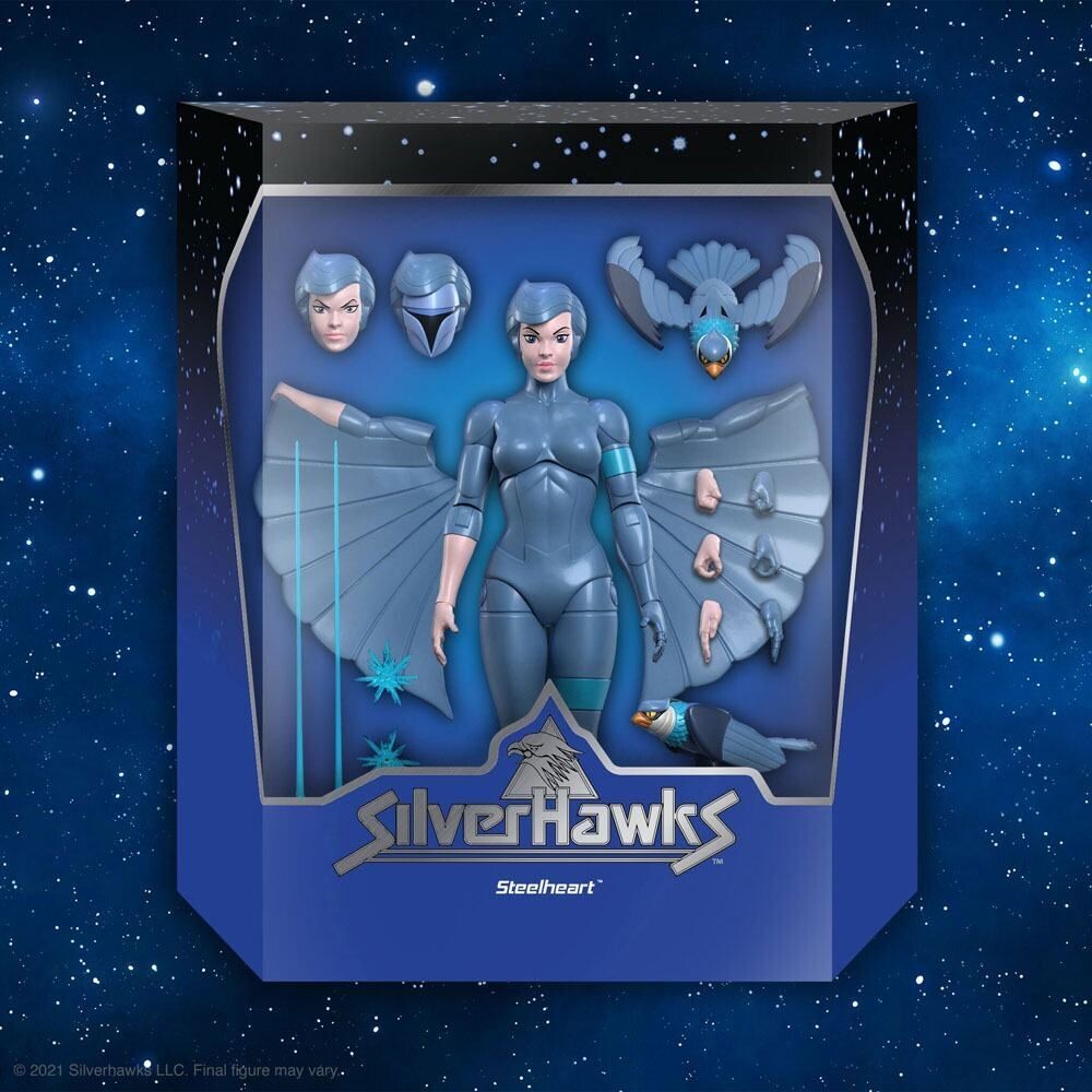 Super7 SilverHawks Ultimates Actionfigur Steelheart ca. 18 cm