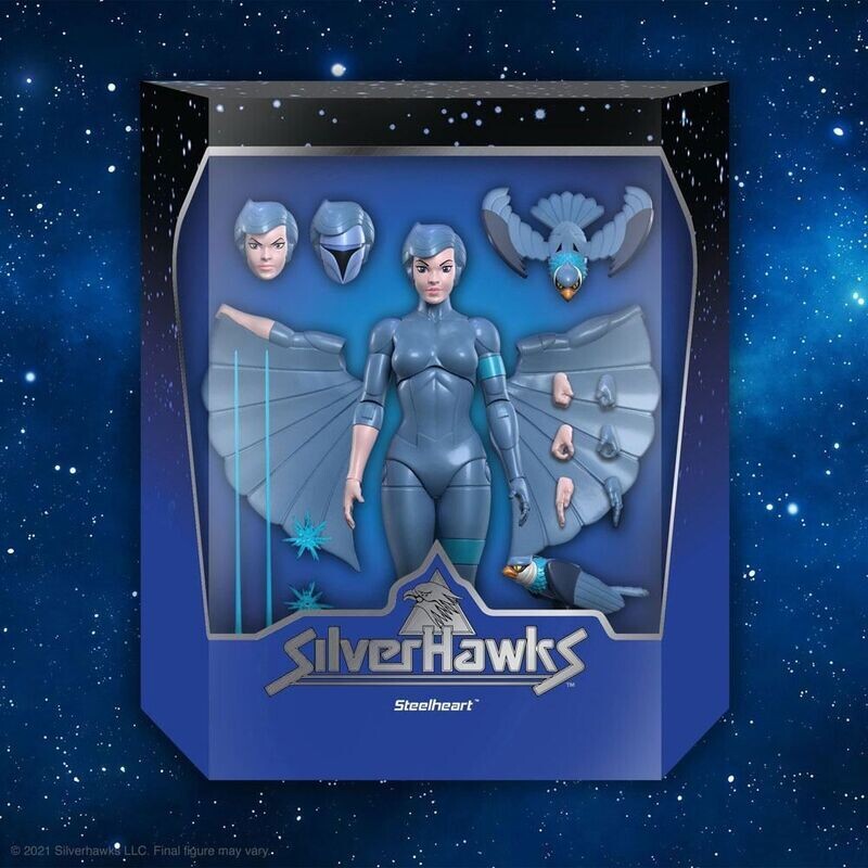 Super7 SilverHawks Ultimates Actionfigur Steelheart ca. 18 cm