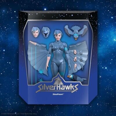 Super7 SilverHawks Ultimates Actionfigur Steelheart ca. 18 cm