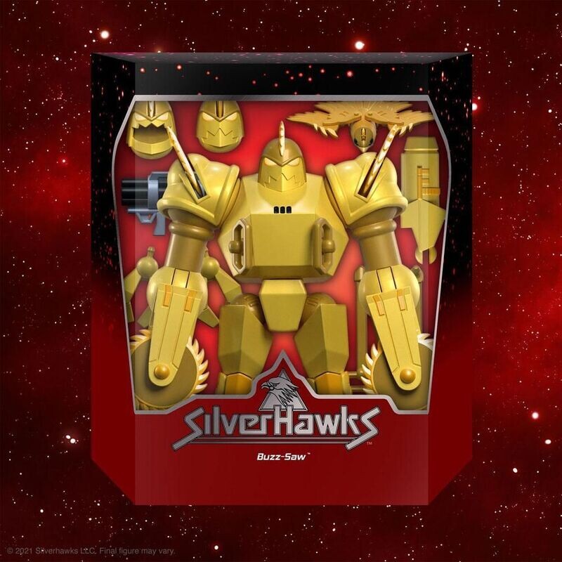Super7 SilverHawks Ultimates Actionfigur Buzz-Saw ca. 20 cm