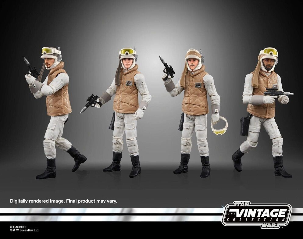 Kenner Star Wars Vintage Collection Rebel Soldier/Hoth Echo Base 4er Set