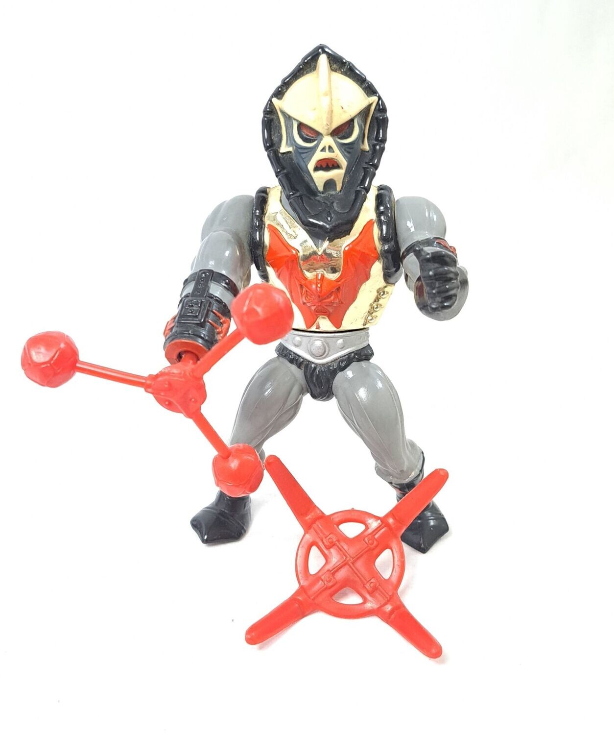 Mattel Masters of the Universe Vintage He-Man Hurricane Hordak mit 2 Aufsätzen