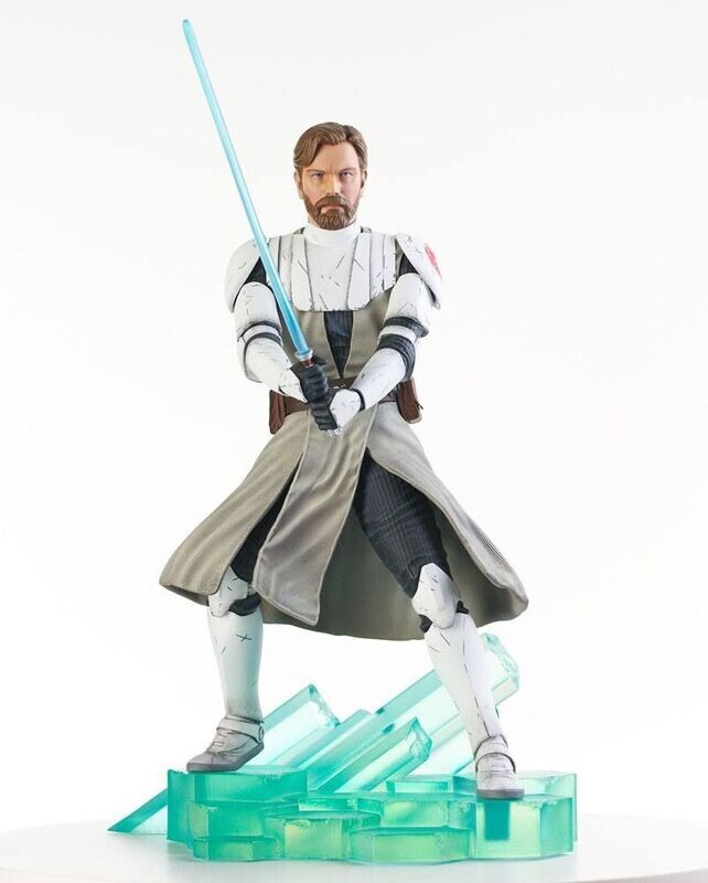 Gentle Giant Star Wars The Clone Wars Premier Collection Obi-Wan Kenobi Statue