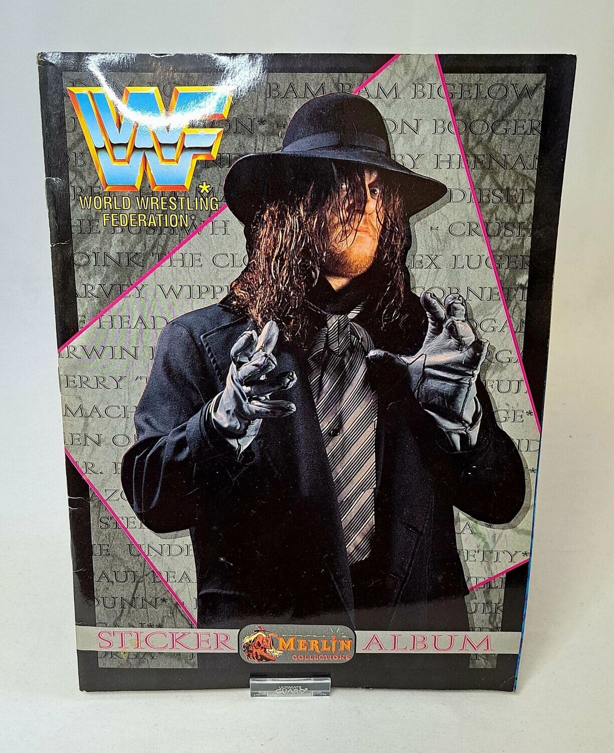 WWF World Wrestling Federation Merlin Sticker Collection Album fast komplett
