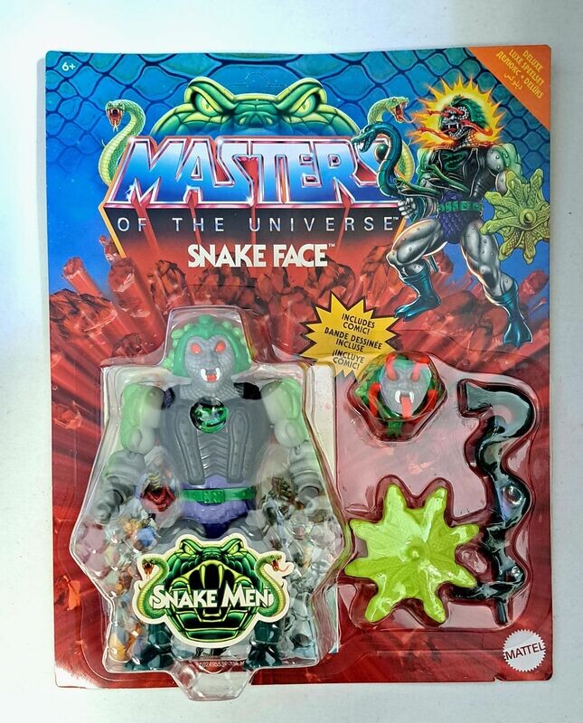 Mattel Masters of the Universe Origins Deluxe Snake Face Actionfigur