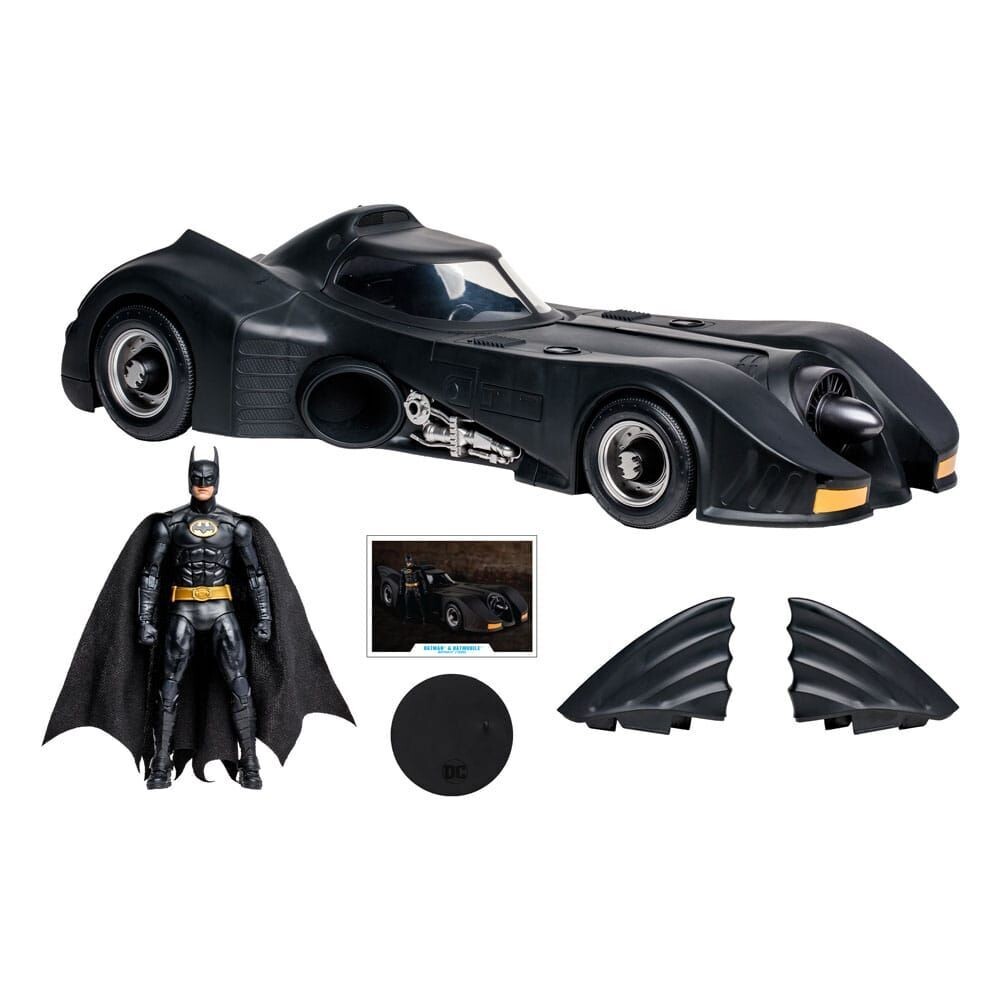 McFarlane Toys DC Multiverse Fahrzeug und Actionfigur Batman 1989 with Batmobile 18 cm