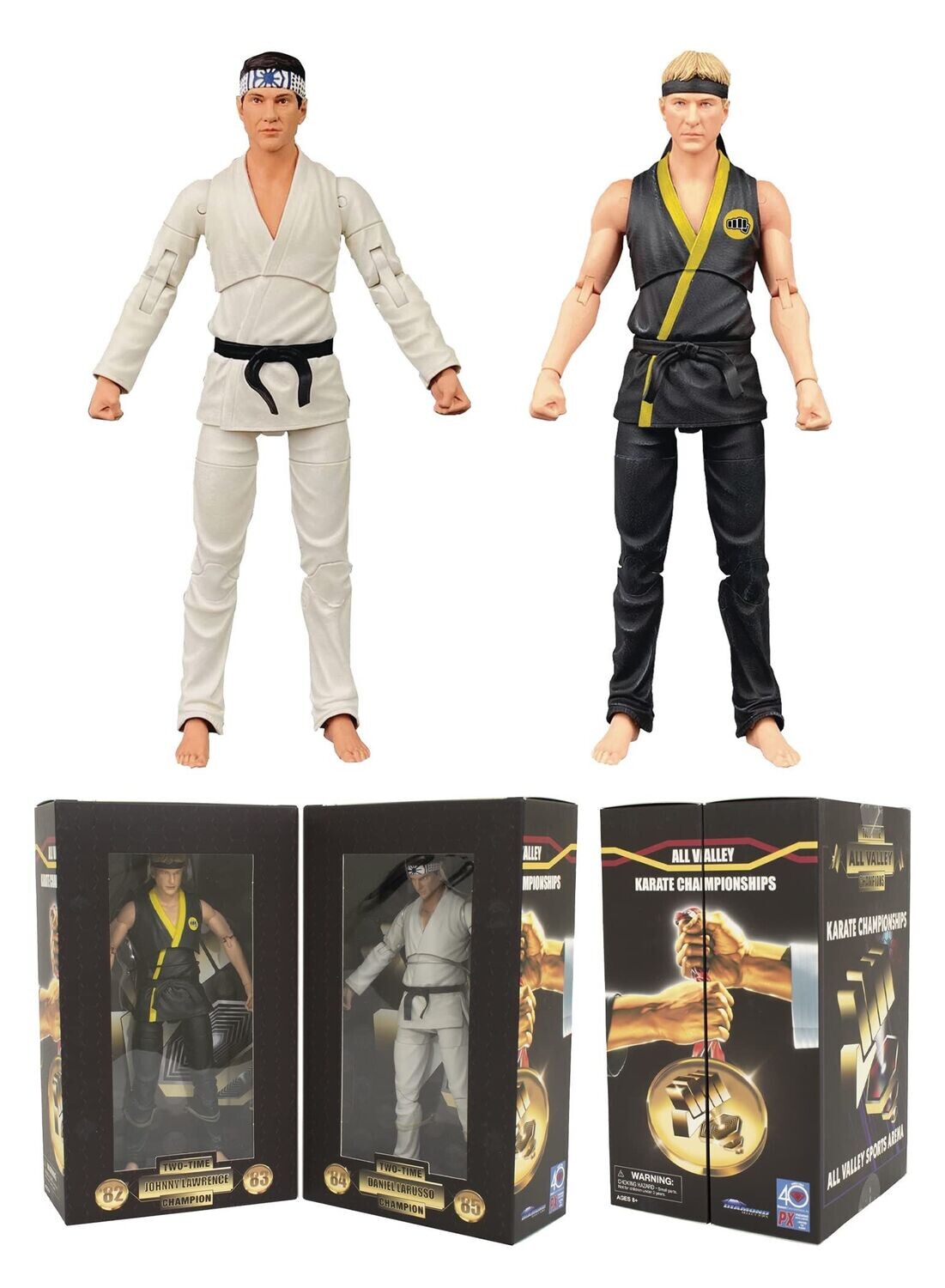 Diamond Select Cobra Kai 2er Pack All Valley Box-Set Actionfiguren