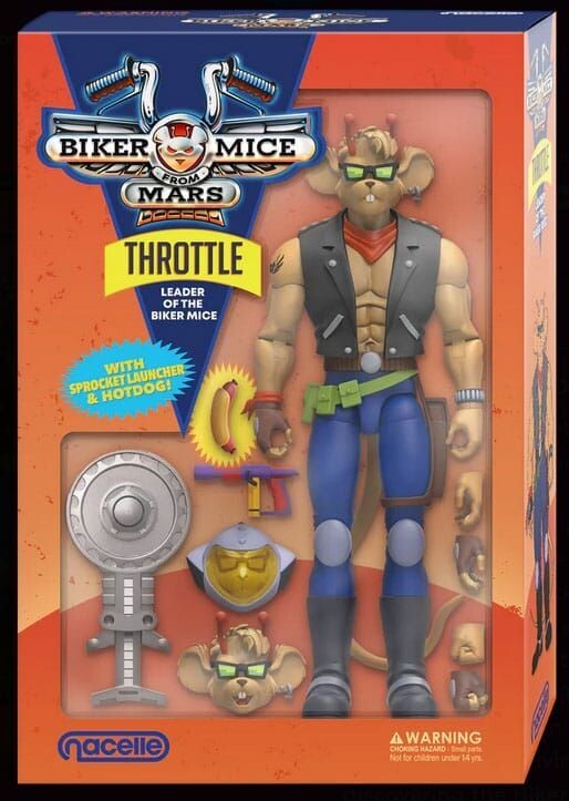 Biker Mice From Mars Actionfigur Throttle 18 cm