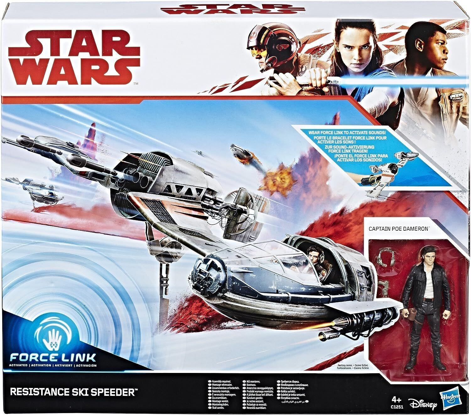 Hasbro Star Wars Resistance Ski Speeder inkl. Poe Dameron