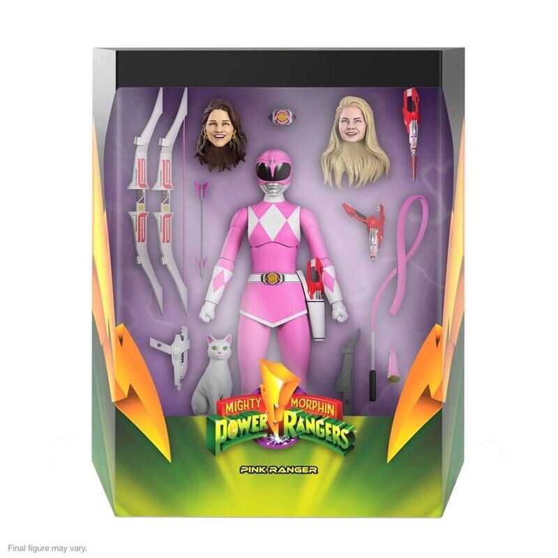 Super7 Mighty Morphin Power Rangers Pink Ranger Ultimates Actionfigur