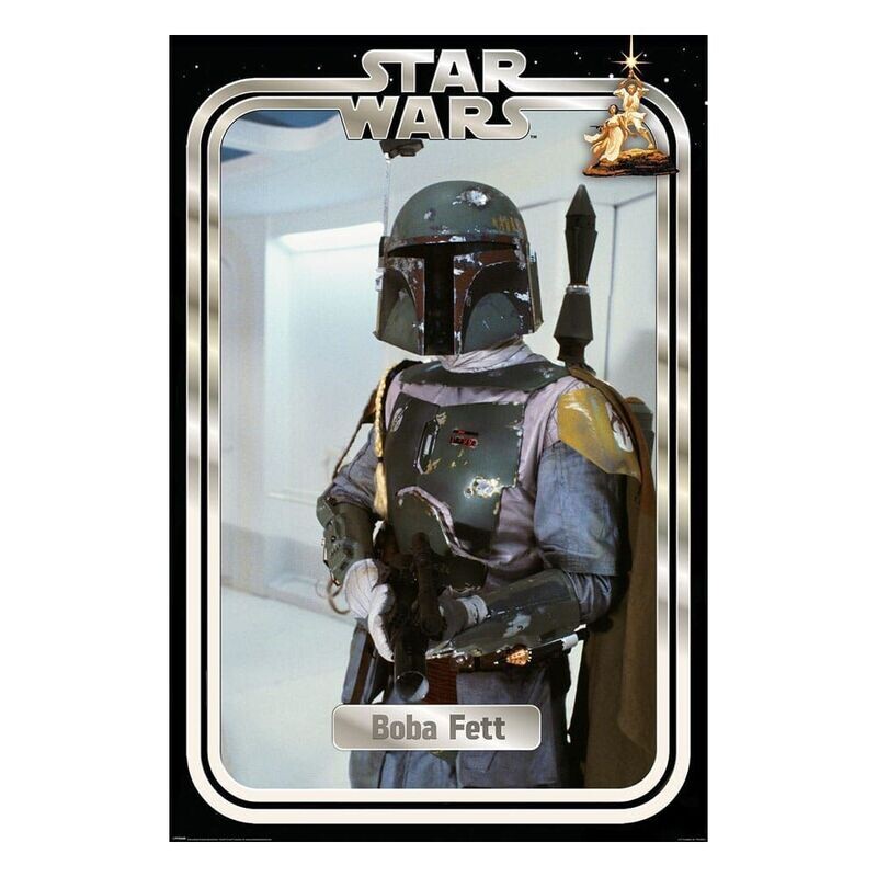 Star Wars Poster Boba Fett Retro Vintage 61 x 91 cm