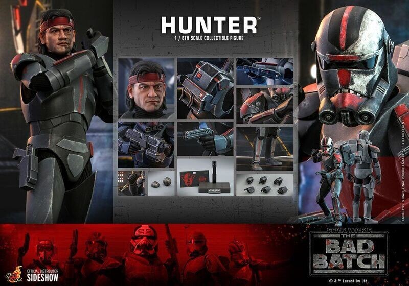 Hot Toys Star Wars The Bad Batch Actionfigur 1/6 Hunter 30 cm
