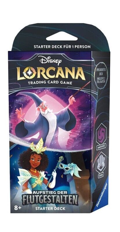Lorcana Aufstieg der Flutgestalten Starter Deck Amethyst/Stahl deutsch NEU & OVP