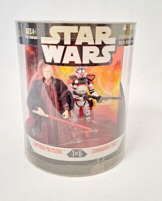 Hasbro Star Wars Order 66 1of6 Emperor Palpatine & Commander Thire MISB