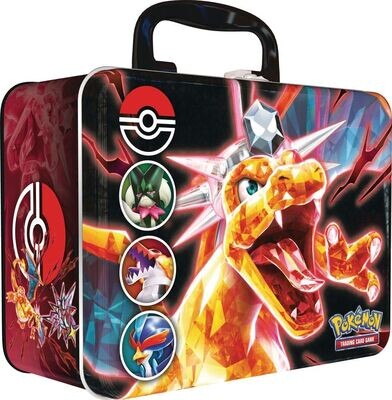 Pokemon Collector Chest Scarlet & Violet Tin Booster deutsch Glurak NEU & OVP
