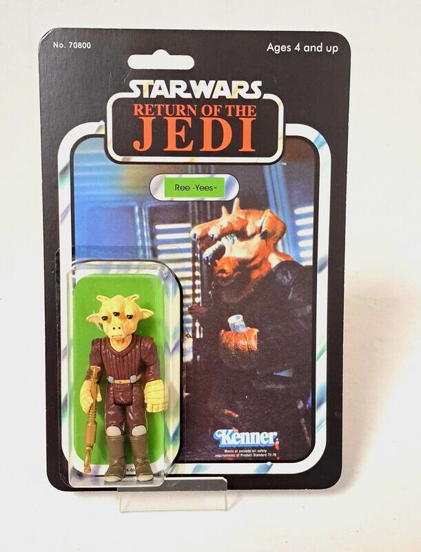 Kenner Star Wars Vintage ROTJ Ree-Yees orig. Zubehör Custom Karte MOC OVP