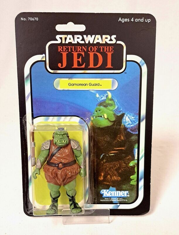 Kenner Star Wars Vintage ROTJ Gamorrean Guard orig. Zubehör Custom Karte MOC OVP