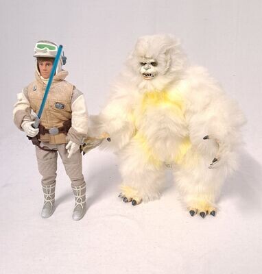 Hasbro Star Wars TESB Luke Skywalker & Wampa Hoth 12 Inch 30 cm 1997 komplett