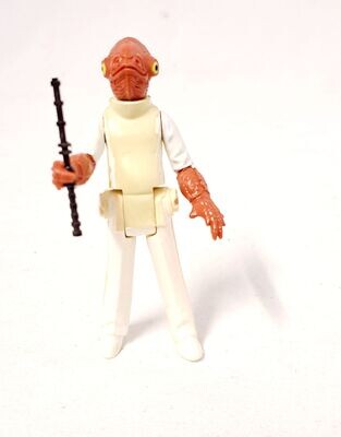 Kenner Star Wars Vintage Admiral Ackbar inkl Waffe original LFL 1982 Actionfigur