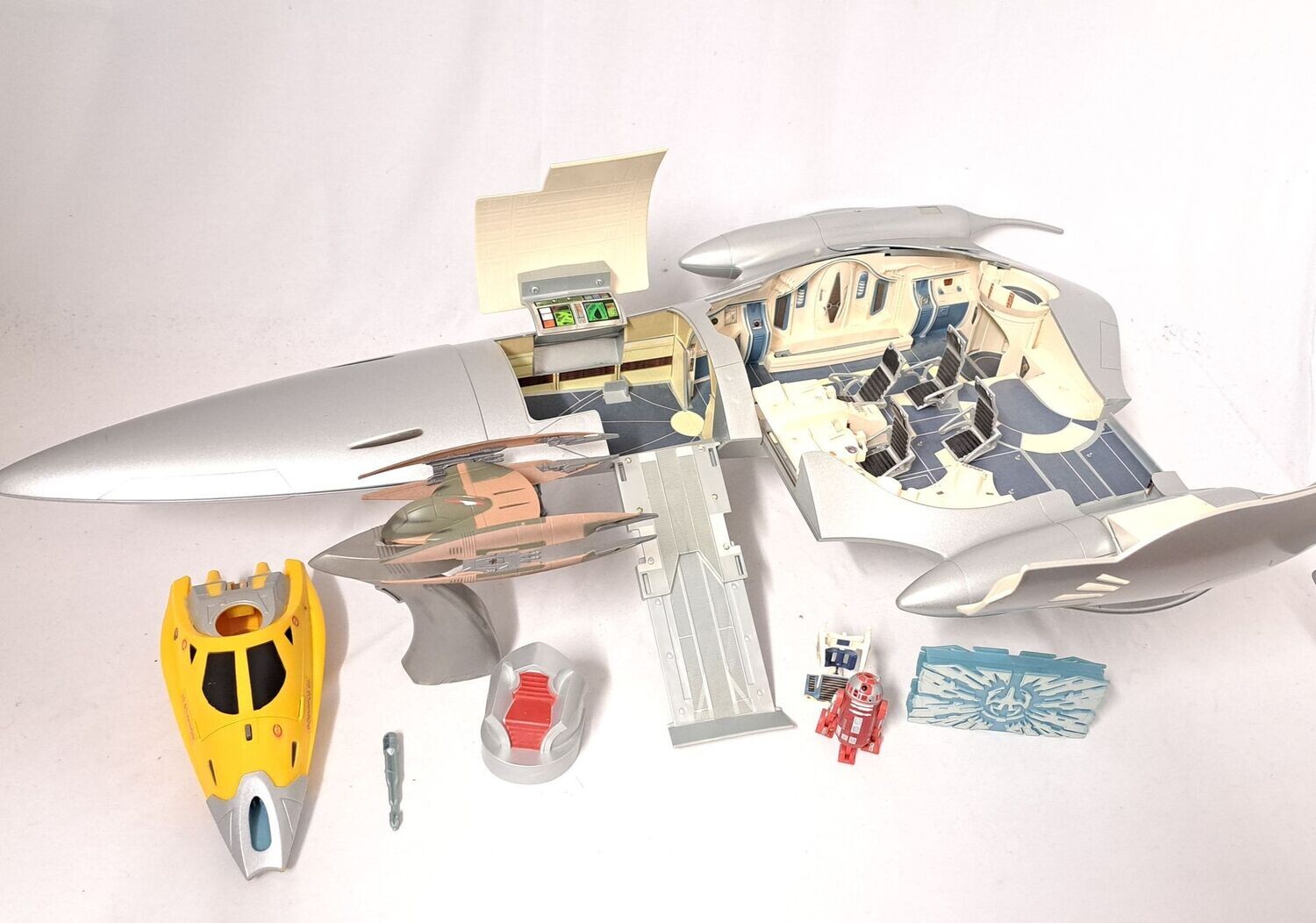 Hasbro Star Wars Episode 1 Royal Starship 1999 KOMPLETT inkl. R2 Einheit