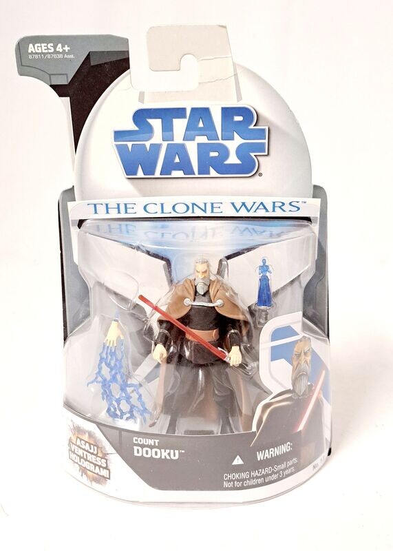 Hasbro Star Wars The Clone Wars Count Dooku Ventress Holo MOC