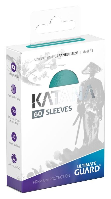 Ultimate Guard Katana Sleeves Hüllen türkis (60) YuGiOh japanische Größe