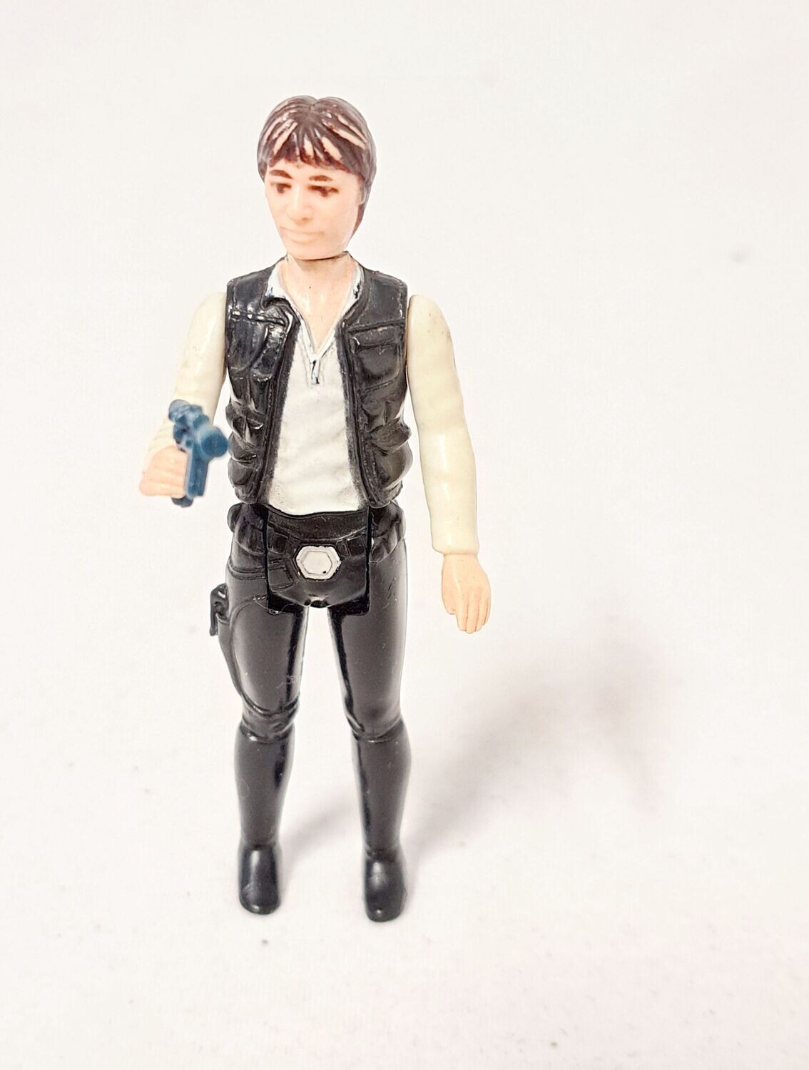 Kenner Star Wars Vintage Han Solo (Big Head) Actionfigur 1977 Hong Kong komplett