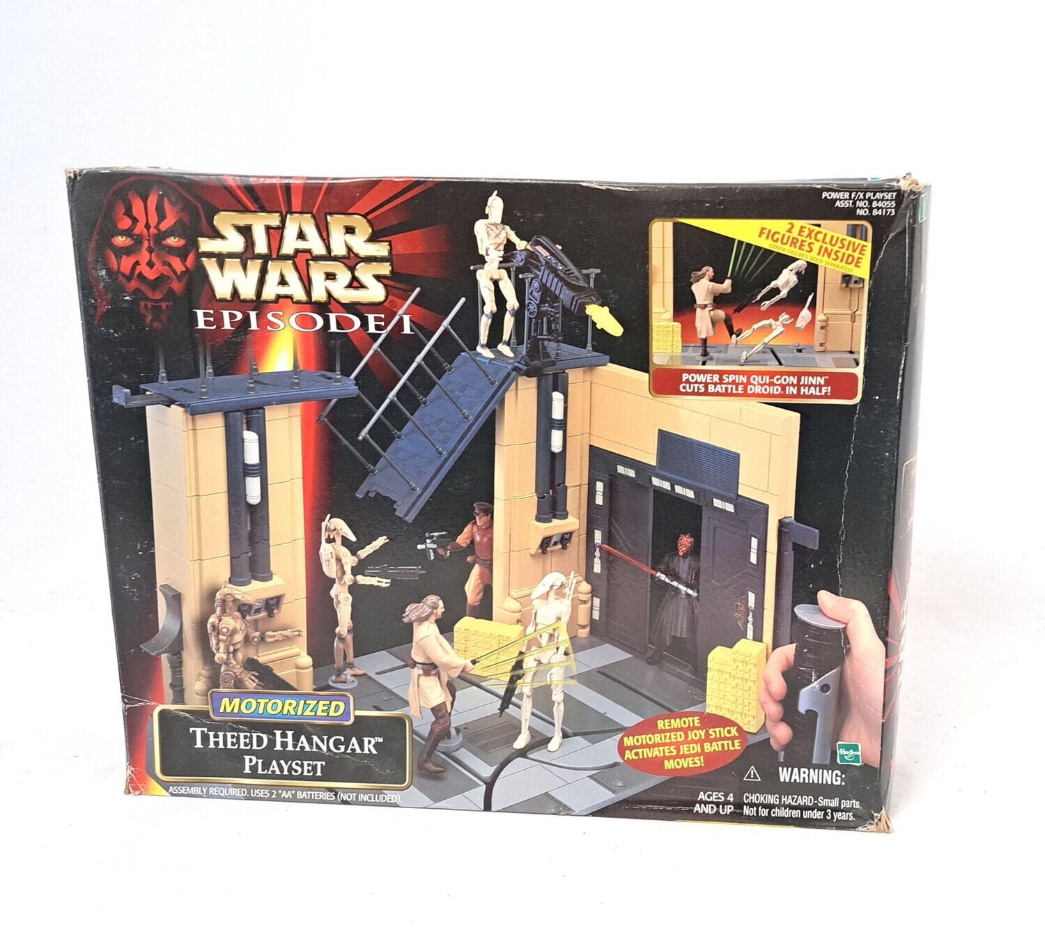 Hasbro Star Wars Episode 1 1999Theed Hangar Playset inkl. Figuren NEU in OVP