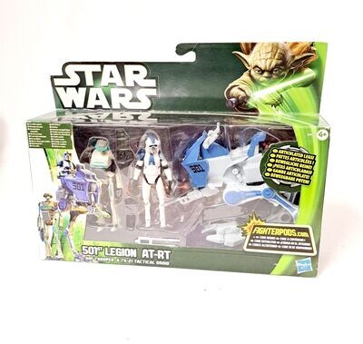 Hasbro Star Wars 501st Legion AT-RT + ARF Trooper & Tactical Droid MISB NEU