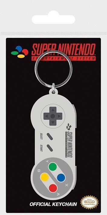 Pyramid International Nintendo Gummi-Schlüsselanhänger SNES Controller 6 cm
