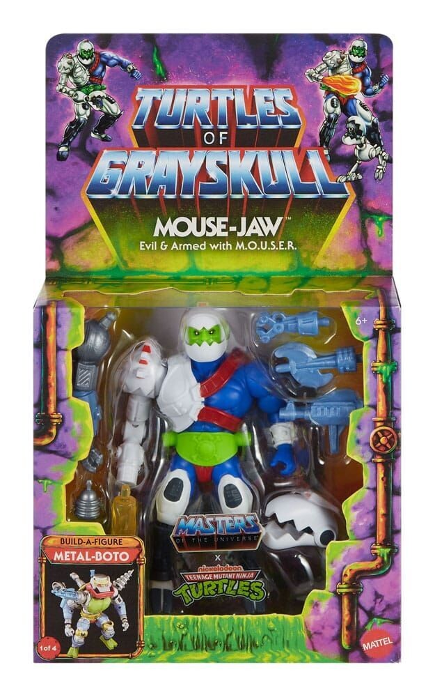 Mattel Turtles of Grayskull Mouse-Jaw Deluxe Figur MOTU Trap Jaw
