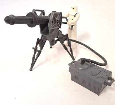 Kenner Star Wars Vintage Tri-Pod Laser Canon Snowtrooper ROTJ KOMPLETT selten !