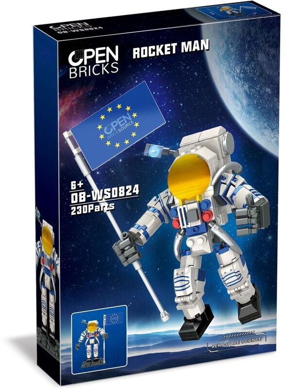 OPEN BRICKS - OB-WS0824 Space Weltraum Rocket Man 230 Klemmbausteine