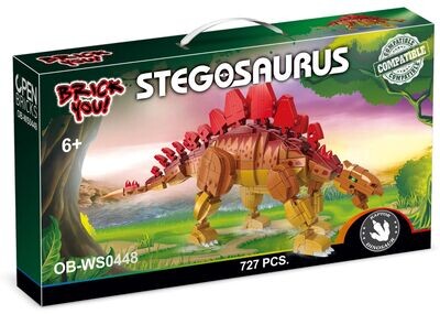OPEN-BRICKS - OB-WS0448 Dinosaurier Stegosaurus 727 Teile Klemmbausteine