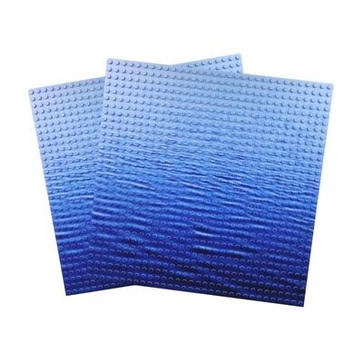 OPEN BRICKS Baseplate Bauplatte bedruckt 32x32 Noppen Wasser