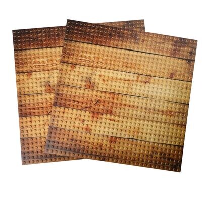 OPEN BRICKS Baseplate Bauplatte bedruckt 32x32 Noppen Holz