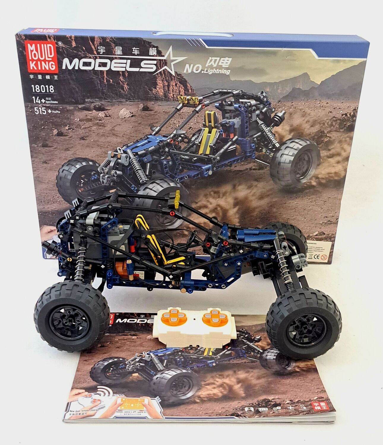 Mould King 18018 RC 2,4 GHz Desert Lightning Buggy Fernbedienung Motor komplett