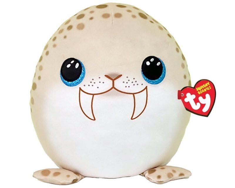 TY Squishy-A-Boo Beanie - Toofers Walrus - Plüschkissen ca. 35 cm