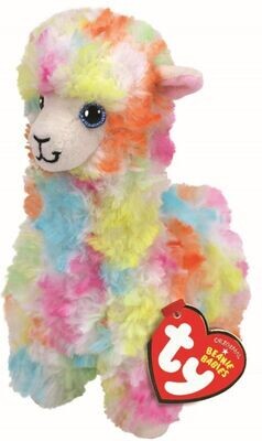 TY Beanie Baby Boo - Lola Multicolor Lama - Plüschfigur ca. 15 cm