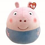 TY Squishy-A-Boo Beanie - Peppa Pig George Pig - Plüschkissen ca. 20 cm