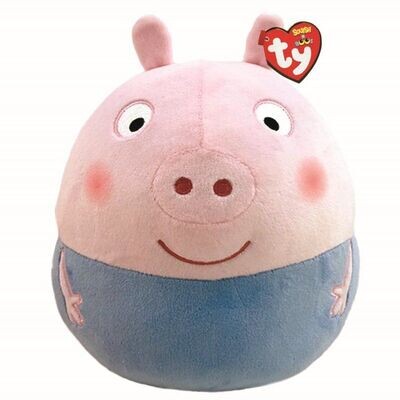 TY Squishy-A-Boo Beanie - Peppa Pig George Pig - Plüschkissen ca. 20 cm